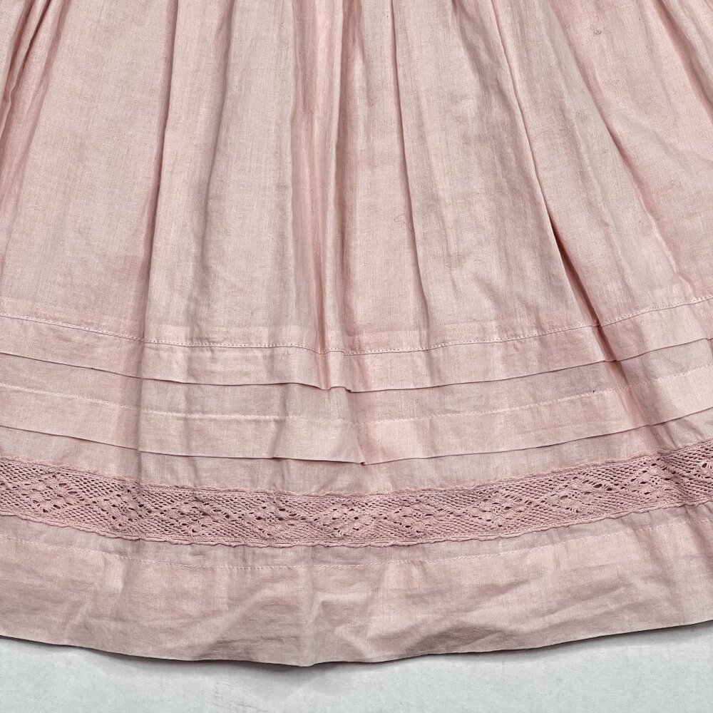 Abercrombie & Fitch Lace-Embellished Boho Prairie Dress Petal Pink Size S - NWOT - Picture 4 of 8